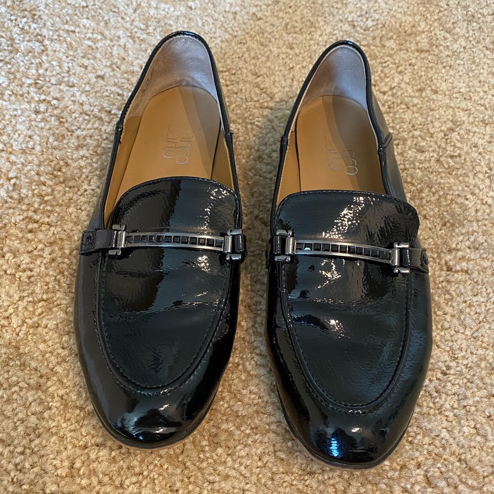 Franco sarto patent leather loafers